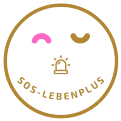 Smiley mit lachendem und weinenden Aute in pink und gold | | SOS LebenPlus | SOS Coaching für Lebenskrisen | Simona Gisler | CH-Stein am Rhein SOS Coaching für Lebenskrisen | Simona Gisler | CH-Stein am Rhein